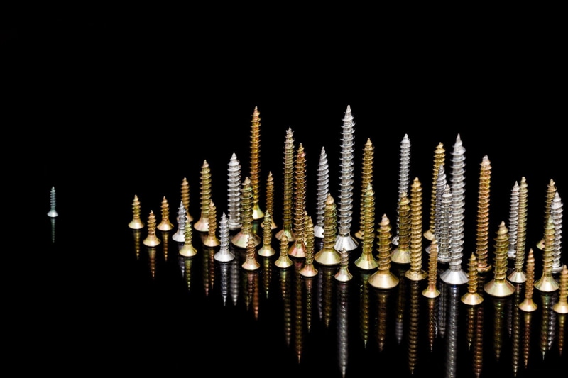 1080P, illuminated, metal, abundance, business, gold colored, studio shot, black background, collection, indoors, screw, single object, pattern, no people