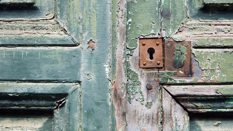 lock, wooden surface, abandoned, door, wood, screw, 1080P, rust