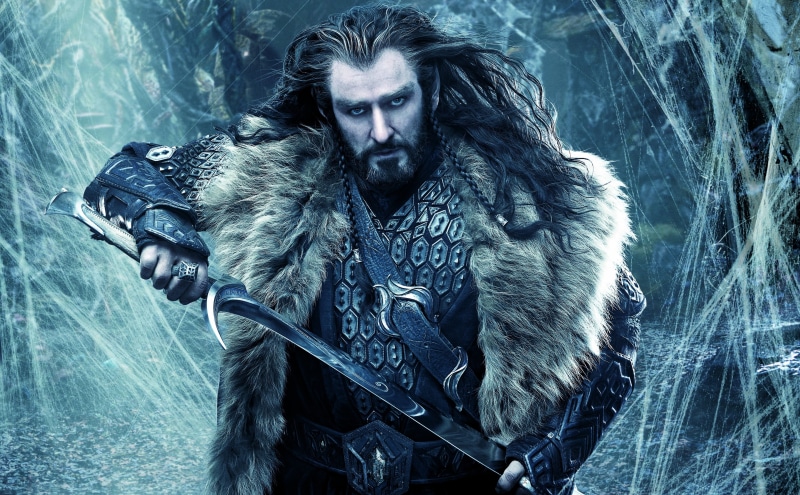 thorin, land, man, Richard Armitage, one person, desolation, fur, waist up, adult, serious, Movies, 5K, beautiful people, The Hobbit, Epic
