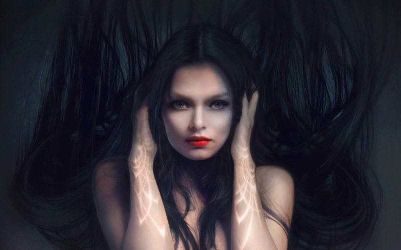 face, girl, fantasy, 3d and a, 1080P, woman, fine, nice, beautiful, lovely, artistic, red lips