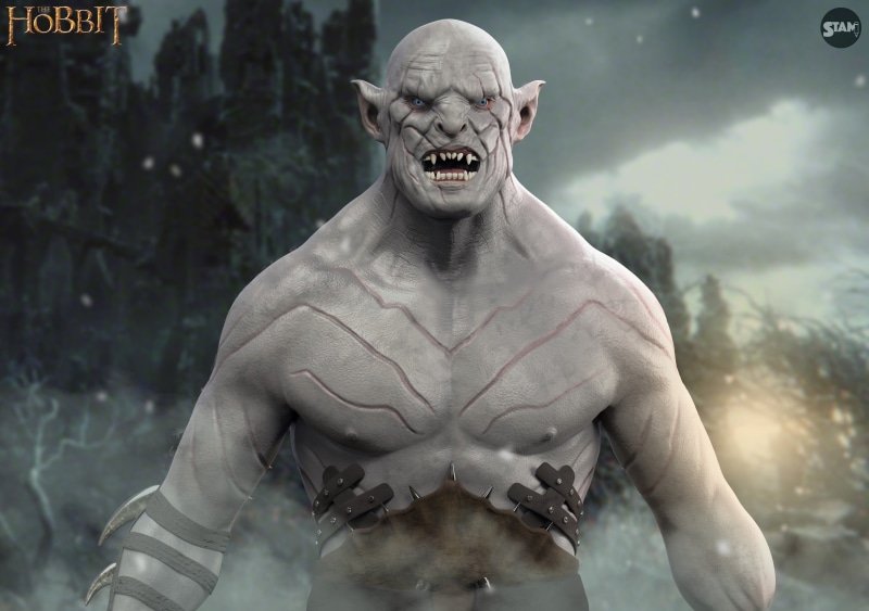 The Hobbit, digital painting, Middle Earth, Stam Quito, 4K, drawing, Azog the Defiler, digital art, J. R. R. Tolkien, artwork
