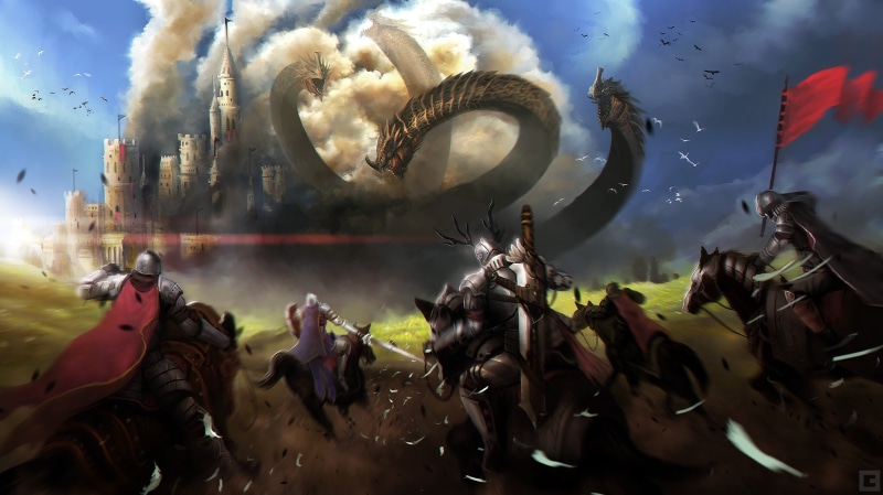 arts culture and entertainment, nature, character, men, real people, flag, castle, knight, group of people, leisure activity, spectator, fantasy art