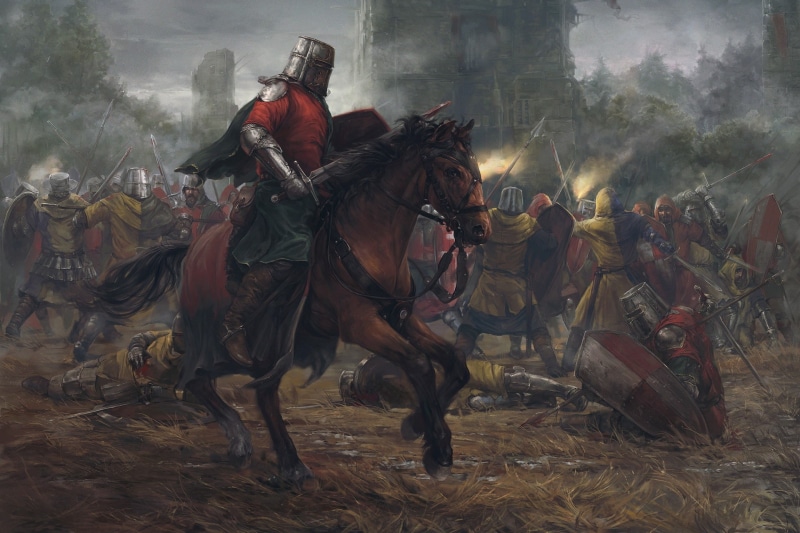 Armor, 1080P, Sword, Knight, Battle, Warrior, Horse, Fantasy