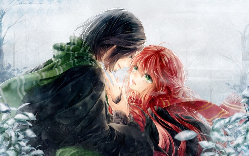 4K, lily evans, download 3840x2400 harry potter, girl, harry potter, anime, boy, severus snape backgrounds