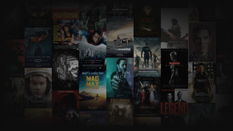 Back to the Future, The Dark Knight, Ex Machina, Terminator, Mad Max, John Wick, King Kong, The Lord of the Rings: The Fellowship of the Ring, The Martian