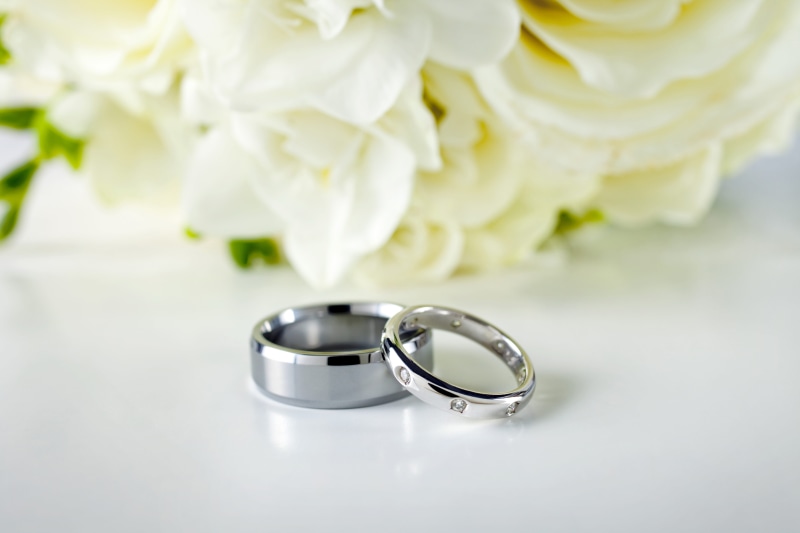 wedding Ring, still life, rings, nature, luxury, flower head, ring, wedding Ceremony, plant, positive emotion, flowers, event, weddings, silver colored