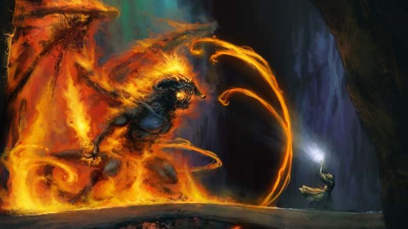 gandalf, nature, creativity, flowing, night, smoke - physical structure, wizard, no people, outdoors, heat - temperature, The Lord Of The Rings, burning