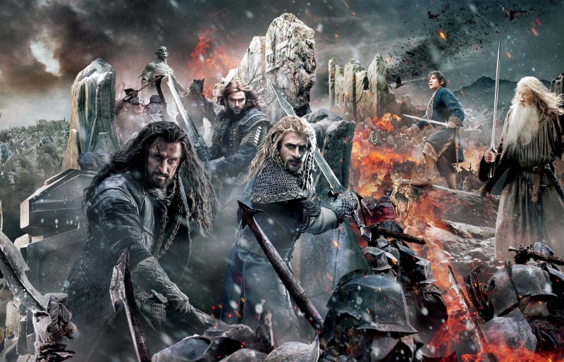 poster, history, MGM, Sky, religion, Bilbo, Men, Aidan Turner, Warner Bros. Pictures, people, architecture, Gandalf, Dean OGorman, Weapons, King, New Line Cinema