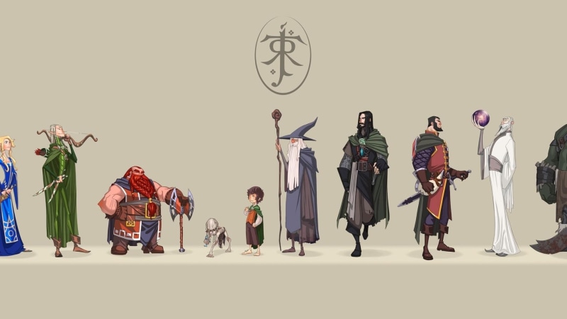 boromir, gimli, galadriel, uruk-hai, rings, 1080P, gandalf, aragorn, legolas, frodo, gollum, hd, the lord of the rings, lord, saruman, artwork, eowyn