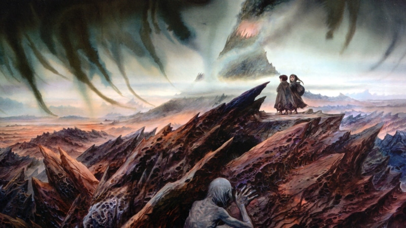 Samwise Gamgee, 1080P, John Howe, The Lord of the Rings, Gollum, Frodo Baggins, artwork, painting