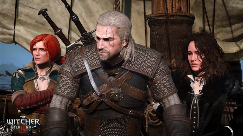 1080P, Geralt, The Witcher 3: Wild Hunt, Triss Merigold, hunt, witcher, Geralt of Rivia, illusration, Yennefer, wild