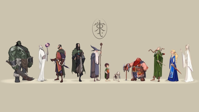 art and craft, males, men, artwork, 2K, human representation, representation, real people, female likeness, Frodo Baggins, The Lord Of The Rings, Saruman