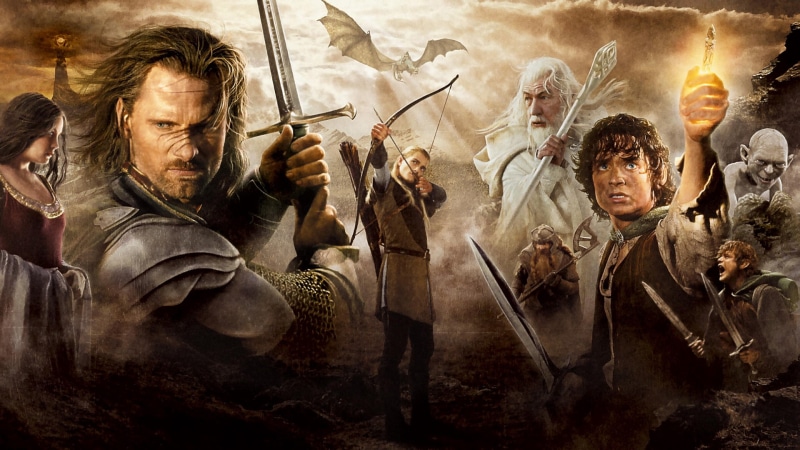 Frodo, dwarf, swords, Arwen, 1080P, Aragorn, Oka, Gollum, Legolas, Sean Astin, the Lord of the rings, Elijah wood, elves, the film, Viggo Mortensen, people