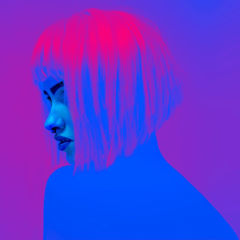 4K, nose rings, neon, women