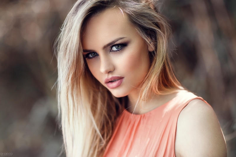 make-up, young adult, young women, beauty, blonde, blond hair, portrait, long hair, human face, hairstyle, beautiful people, Alessandro Di Cicco, one person