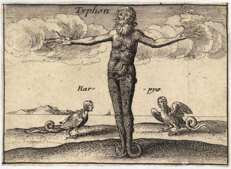 representation, Greek mythology, typhon, classic art, old, history, 1080P, religion, art and craft, mythology, artwork, engraved image, belief, king - royal person
