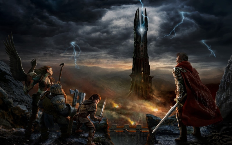 characters, Rings, Online, Isengard, illustrations, Rise, Lord, 1080P