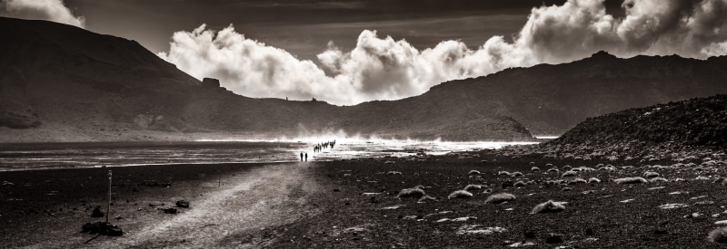 land, vulcano, landscape, scenics - nature, water, day, mist, power in nature, sky, trip, outdoors, travel, travel destinations, tongariro national park