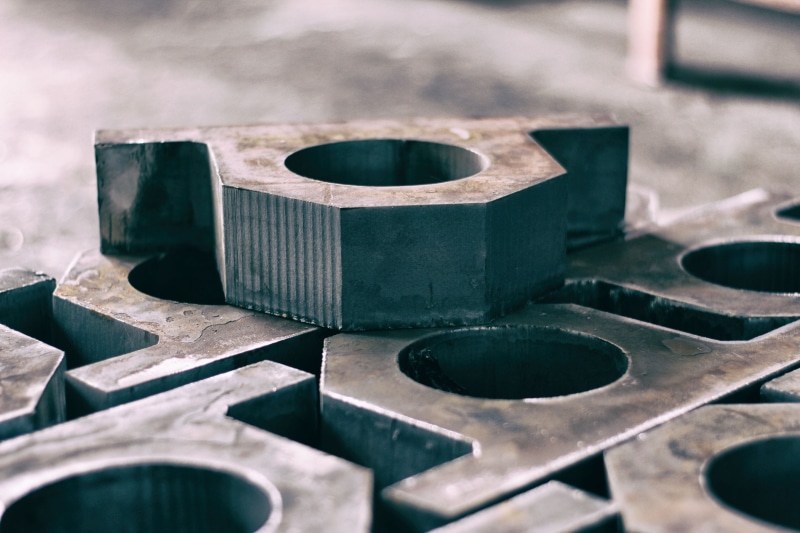 close-up, indoors, factory, old, geometric shape, steel sheet, built structure, steel, circle, wypałki, no people, equipment, in a row, alloy, metal industry