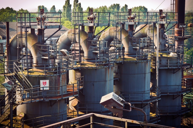 plantation, plant, ruhr area, break up, landscape park, pipes, park, pipe - tube, factory building, industry, technology, building, ruins, building exterior
