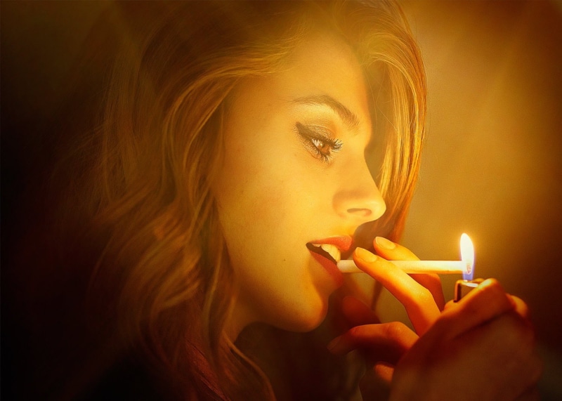 brown eyes, hair, young adult, body part, 720P, women, candle, hairstyle, one person, lighter, lifestyles, fire - natural phenomenon, fire, heat - temperature