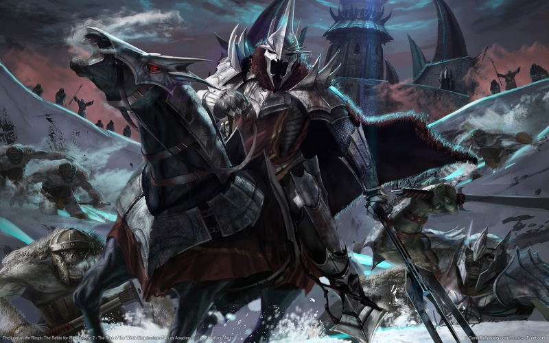 video, king, orcs, lord, poster, video games, rings, 1080P, witch, drawing, game, hd, the
