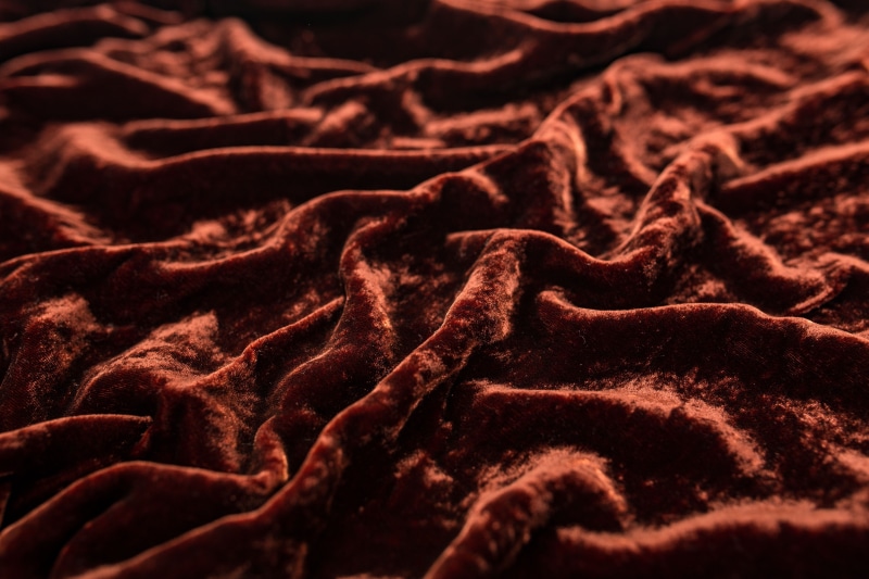 red, abstract, wool, creased, selective focus, studio shot, pattern, backgrounds, full frame, single object, textured, 4K, indoors, vibrant color, cloth