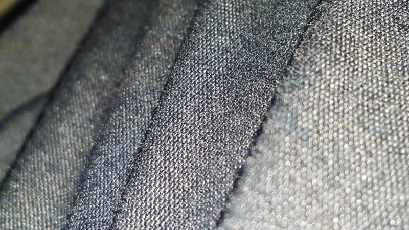 metal, backgrounds, texture, jeans, selective focus, creases, indoors, folds, tone, woven, high angle view, still life, polyester, no people, animal body part