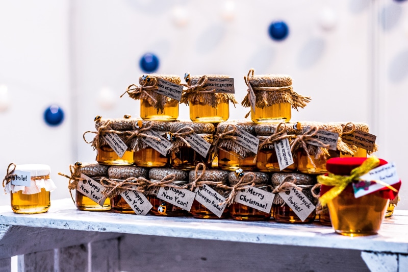 poland, honey, indoors, beige, market, stack, jar, food and drink, close-up, snack, summer, nectar, holidays, healthcare and medicine, choice, large group of objects