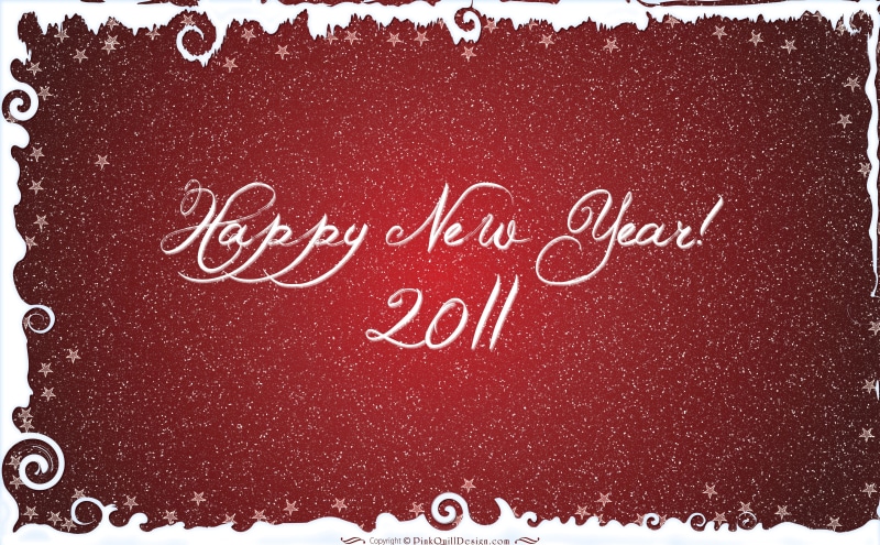 year, 5K, no people, emotion, red background, text, western script, new years eve, happy new year 2011, message, celebration, handwriting, Holidays, happy