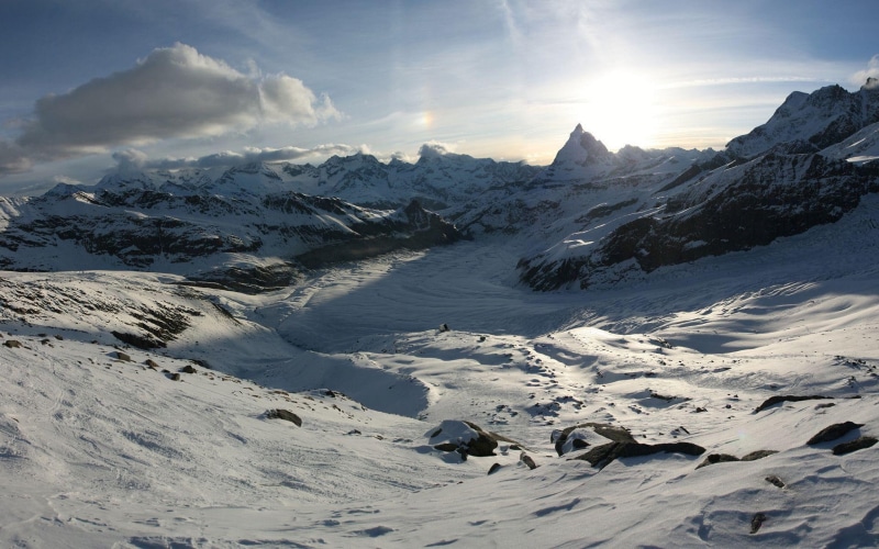 nature, block, covered, mountain, winter, fault, sunny, day, snow, 1080P, mountains, 1920x1200