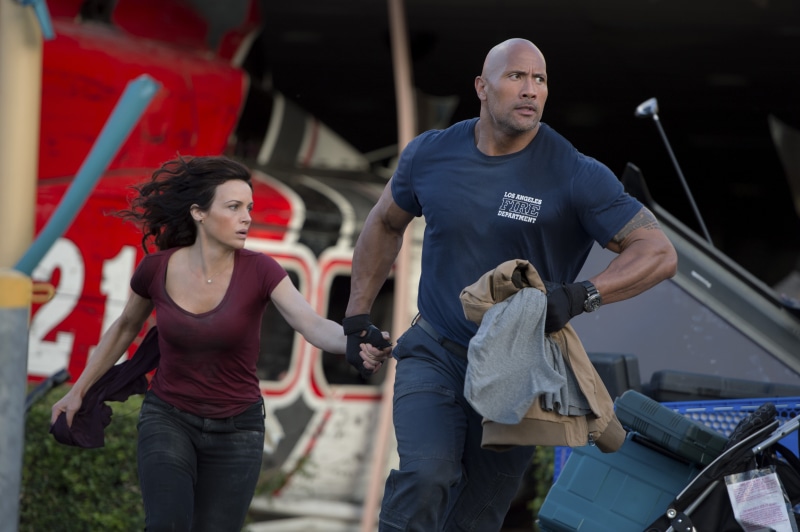 San Andreas, Fault San Andreas, frame, Dwayne Johnson, the situation, 4K, Carla Gugino