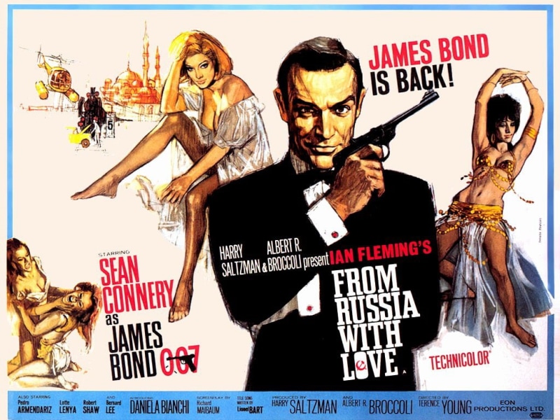 480P, art, James Bond, james, entertainment, Action, Adventure, love, movies, hd, From Russia with Love, bond, classic movies, cinema, russia
