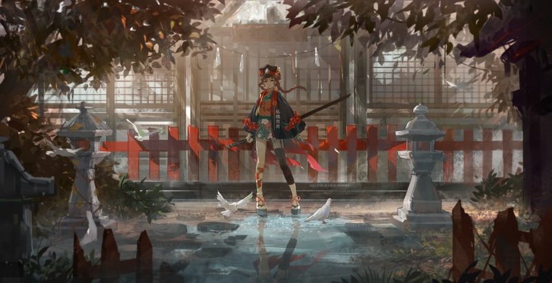 game characters, video game art, 2K, Orchid Dale, Arknights, Amiya (Arknights)