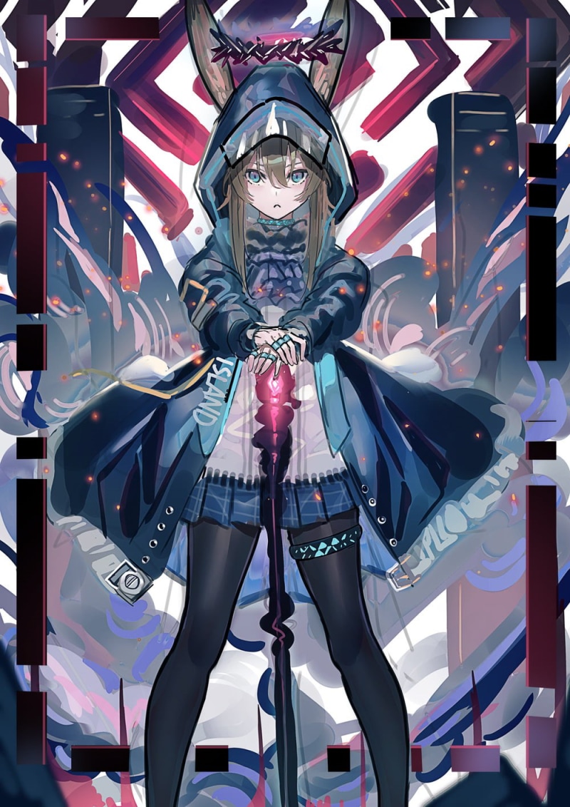 720P, ECHJ, Amiya (Arknights), anime, Arknights, anime girls