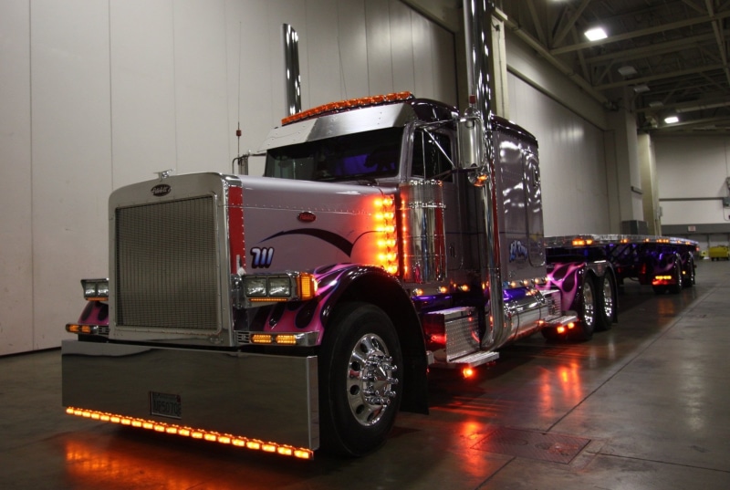 night, transportation, industry, architecture, Vehicles, fire engine, emergency services occupation, land vehicle, Peterbilt, metal, built structure, Truck