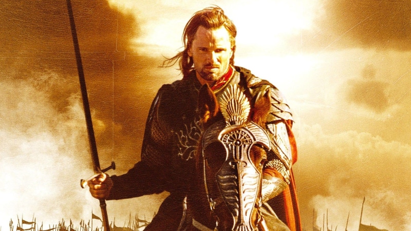 nature, standing, young adult, sunset, emotion, sky, front view, the lord of the rings the return of the king, weapon, one person, 1080P, portrait, adult