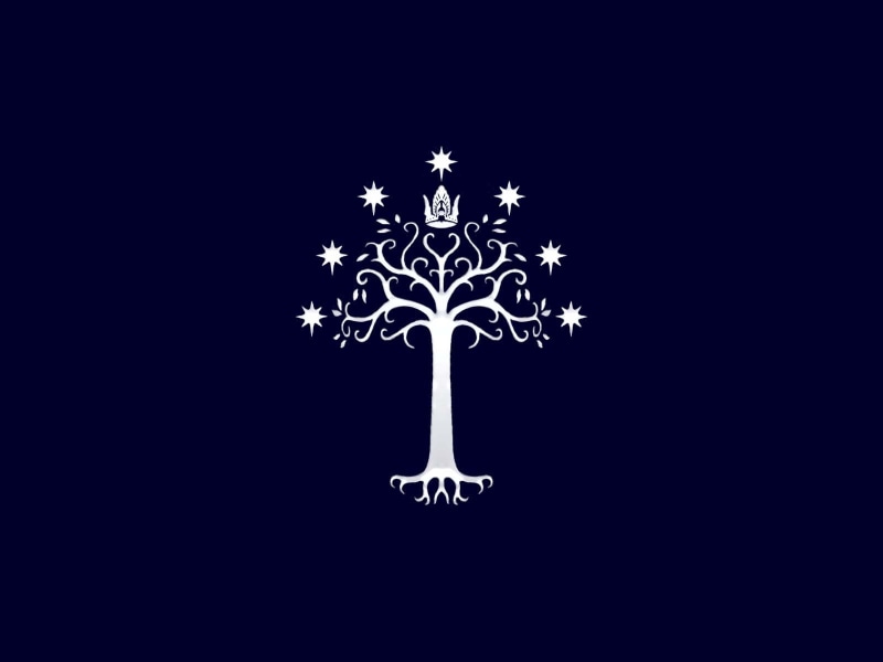 art, lord, The Lord of the Rings, sigil, hd, x, white, gondor, 720P, nature, rings, trees, tree