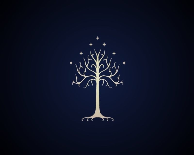 night, flower, black background, tree, no people, black color, space, indoors, pattern, plant, studio shot, sigils the lord of the rings trees blue background symbols gondor