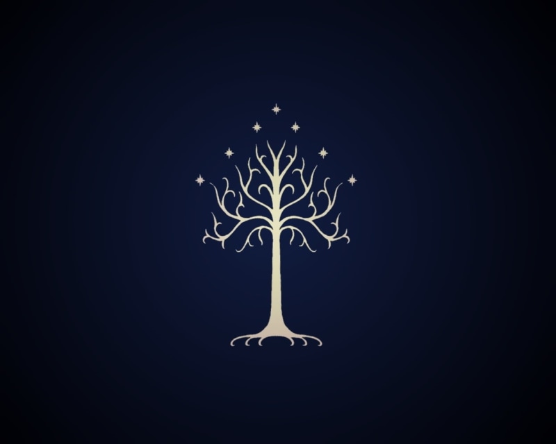 art, rings, lord, sigil, nature, hd, white, 720P, gondor, tree, x, The Lord of the Rings, trees