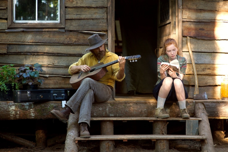 people, boys, cheerful, musician, playing, sitting, child, viggo mortensen, happiness, girls, two people, family, friendship, hobbies, outdoors, musical Instrument