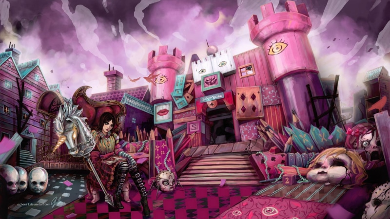 artwork, for sale, abundance, American McGees Alice, toy, large group of objects, market, representation, Alice: Madness Returns, choice, retail, variation