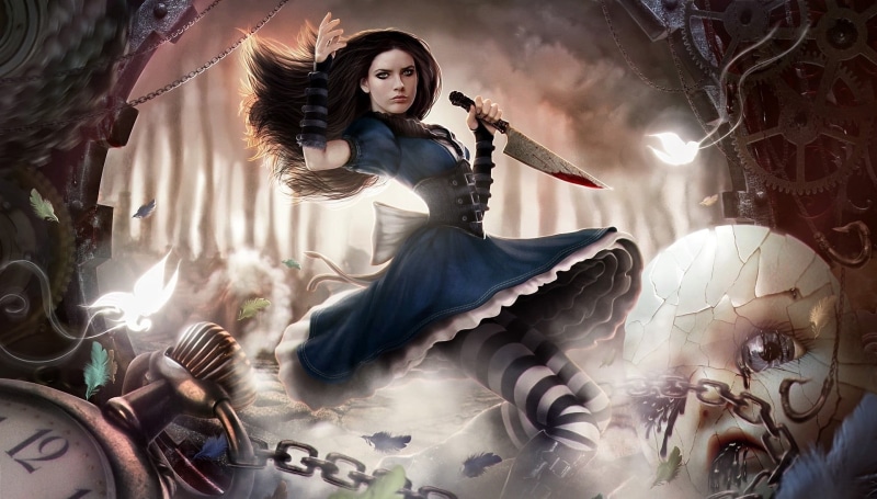 women, adult, beauty, hair, Alice: Madness Returns, hairstyle, beautiful woman, full length, portrait, young women, 1080P, young adult, Alice, holding