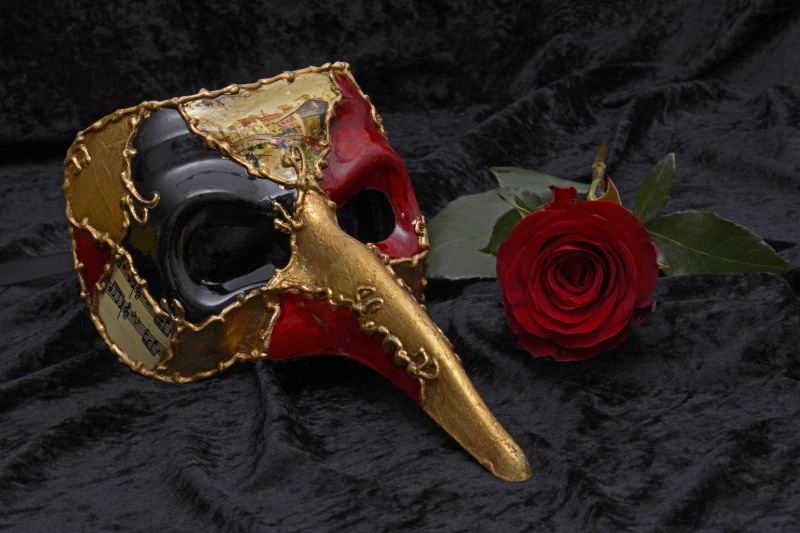 cute, no people, disguise, carnival, hide, headdress, mask - disguise, black, mask, glitter, gold, rose, fool, masquerade, festival, textile, flower head