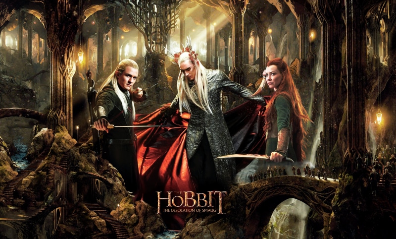 fantasy, men, caucasian Ethnicity, hobbit, cultures, indoors, spooky, Tauriel, night, clothing, Thranduil, 4K, young women, lighting equipment, Legolas