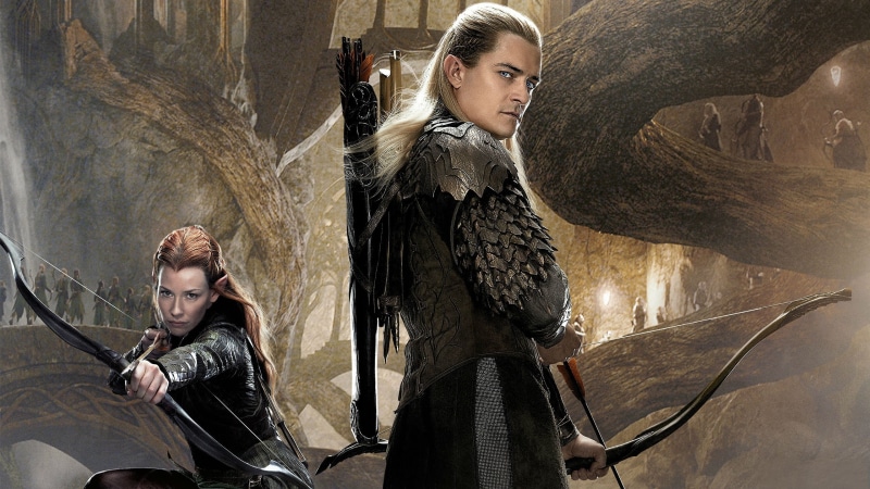 orlando, arrow, bloom, 2K, bow, hobbit, elf, rings, lord, legolas, evangeline, lilly, tauriel