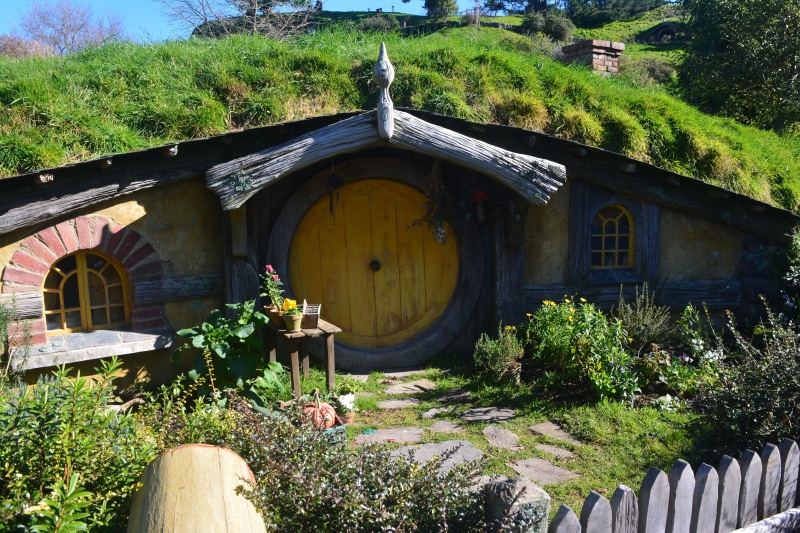 flowering plant, lord, built structure, hobbit, the hobbit, grass, building exterior, the rings, house, outdoors, no people, green color, the hobby, flower