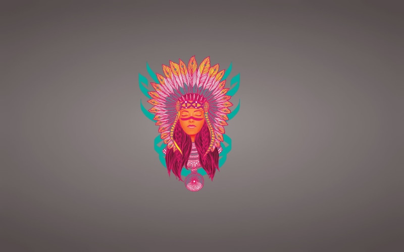native, creativity, face, nature, feathers, backgrounds, representation, one person, design, freedom, individuality, minimalism, studio shot, computer Graphic