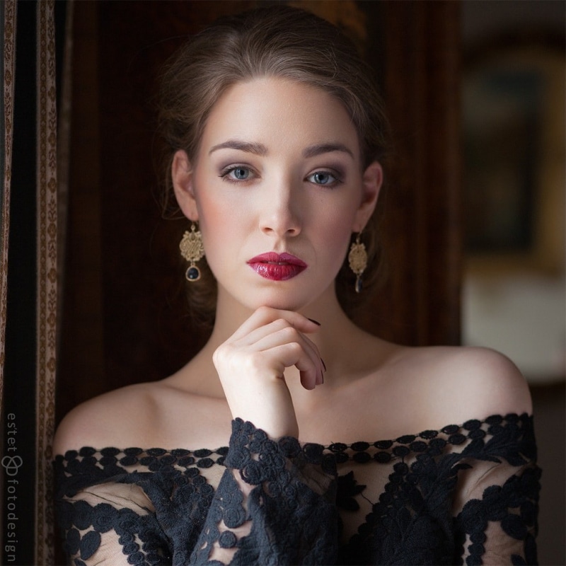 model, 500px, 480P, makeup, bare shoulders, women, Trid Estet, face