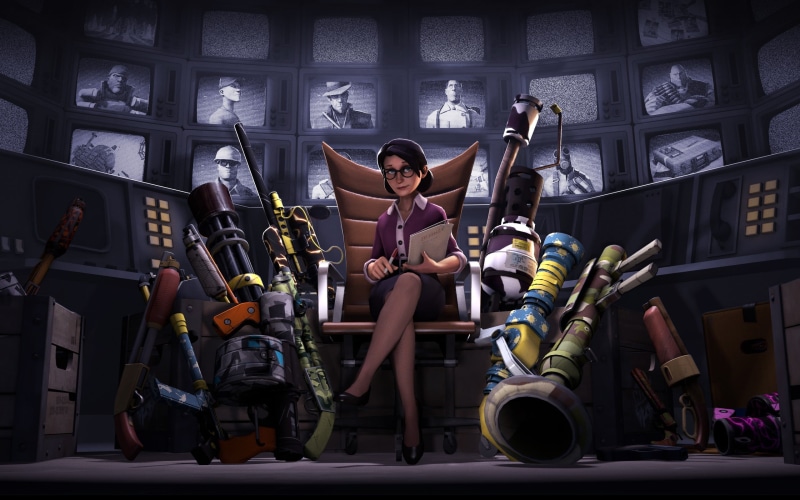 family, boys, animated, full length, 2K, pre-adolescent child, human arm, Team Fortress 2, women, black, males, indoors, illustration, real people, lifestyles